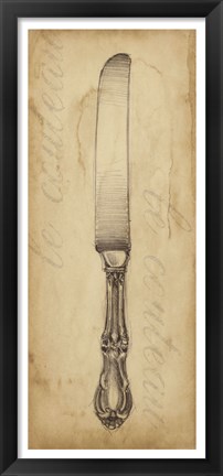 Framed Antique Knife Print