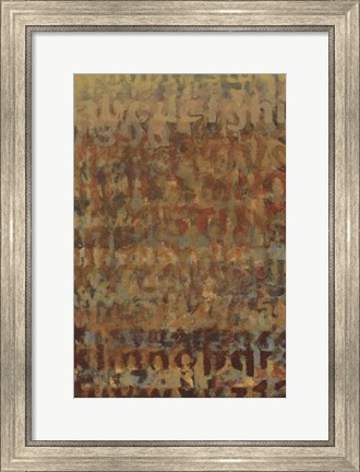 Framed Earthen Language II Print