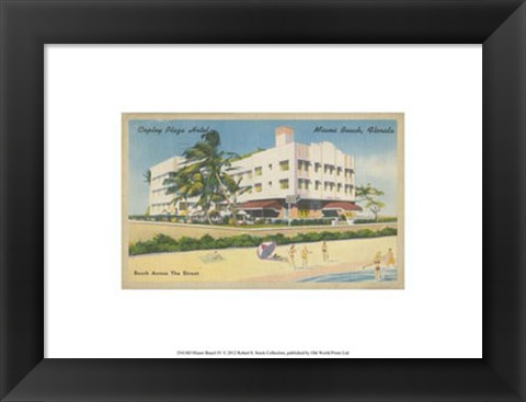Framed Miami Beach IV Print