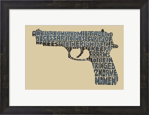 Framed Right to Bear Arms Print