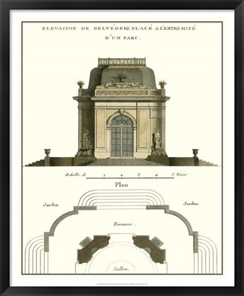 Framed Belvedere Palace II Print