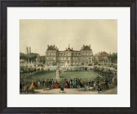 Framed Palais Du Luxembourg Print