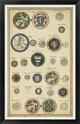 Framed Imperial Crest II Print