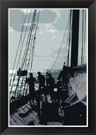 Framed Caribbean Vessel II Print