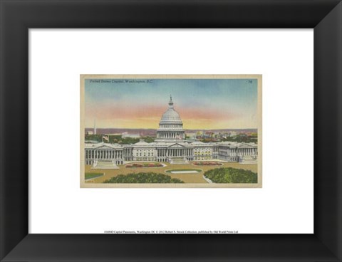 Framed Capitol Panoramic, Washington, D.C. Print