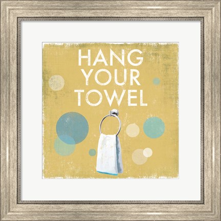 Framed Hang your Towel Print