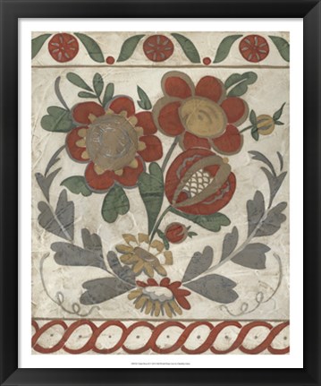 Framed Tudor Rose II Print