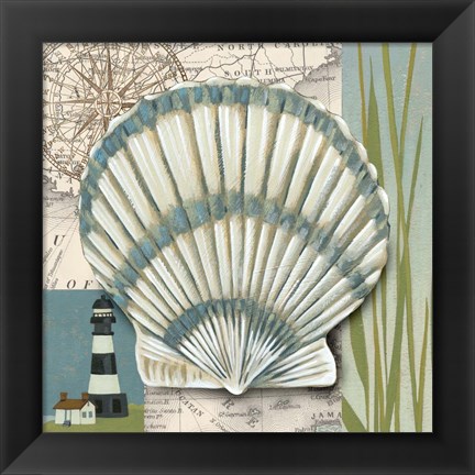 Framed Seaside Shell II Print