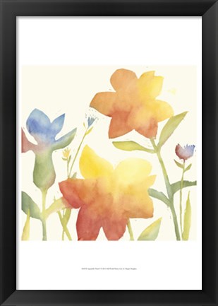 Framed Aquarelle Floral I Print