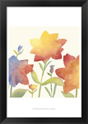 Framed Aquarelle Floral II Print