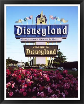 Framed Disneyland in Orange County, California, 1955 Print