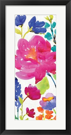 Framed Floral Medley Panel II Print