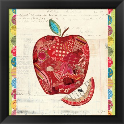 Framed Fruit Collage I - Apple Print