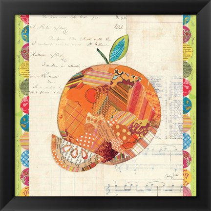 Framed Fruit Collage IV - Orange Print