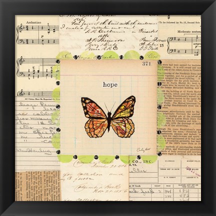 Framed Hope Butterfly Print