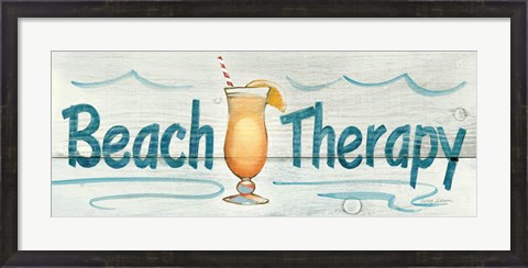 Framed Beach Therapy Print