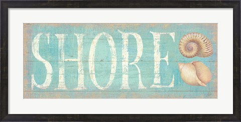 Framed Pastel Shore Print