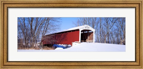Framed Neet Covered Bridge Parke Co IN USA Print