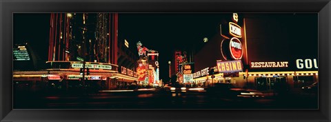 Framed Las Vegas NV Downtown Neon, Fremont St Print