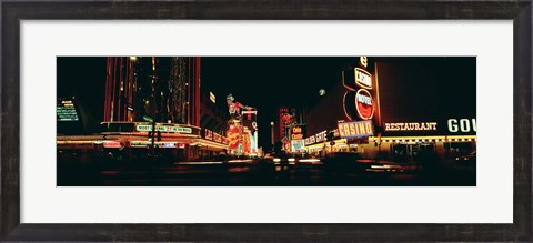 Framed Las Vegas NV Downtown Neon, Fremont St Print