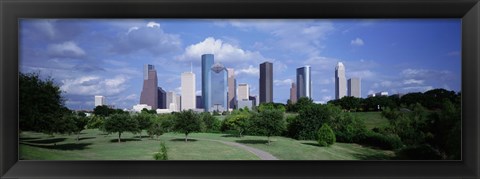 Framed Cityscape, Houston, TX Print