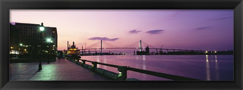 Framed Bridge across a river, Savannah River, Atlanta, Georgia, USA Print