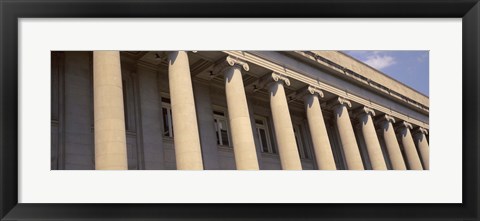 Framed Shelby County Courthouse columns Memphis TN USA Print