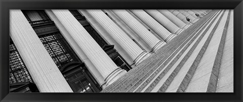 Framed Courthouse Steps in New York City, New York State Print