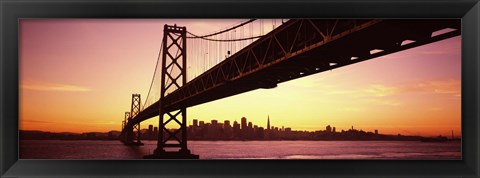 Framed Sunset over San Francisco Bay, San Francisco, California, USA Print