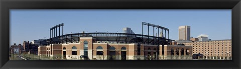 Framed Baseball park in a city, Oriole Park at Camden Yards, Baltimore, Maryland, USA Print