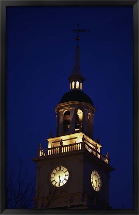 Framed Independence Hall Tower Philadelphia PA Print