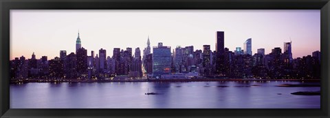 Framed USA, New York State, New York City, Skyscrapers in a city Print