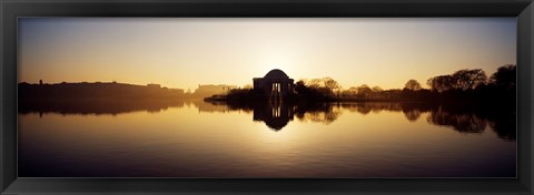 Framed Jefferson Memorial, Tidal Basin, Potomac River, Washington DC Print