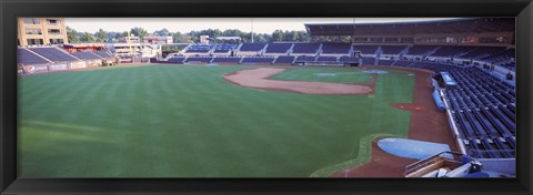 Framed Baseball stadium in a city, Durham Bulls Athletic Park, Durham, Durham County, North Carolina, USA Print