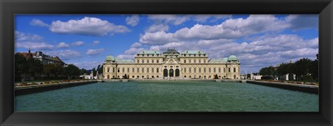 Framed Facade of a palace, Belvedere Palace, Vienna, Austria Print