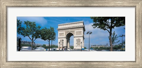 Framed France, Paris, Arc de Triomphe (day) Print