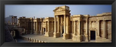 Framed Facade of a building, Palmyra, Syria Print
