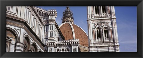 Framed Low angle view of a cathedral, Duomo Santa Maria Del Fiore, Florence, Tuscany, Italy Print