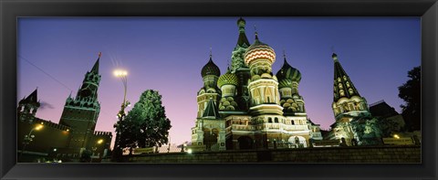 Framed Low angle view of a cathedral, St. Basil&#39;s Cathedral, Red Square, Moscow, Russia Print