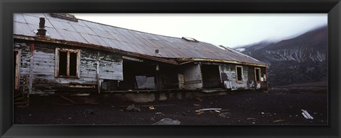 Framed Wreckage of a whaling station, Whaler&#39;s Bay, Deception Island, South Shetland Islands, Antarctica Print