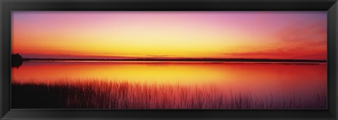 Framed Sunrise Lake Michigan Door County WI Print