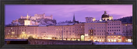 Framed Night Salzburg Austria Print