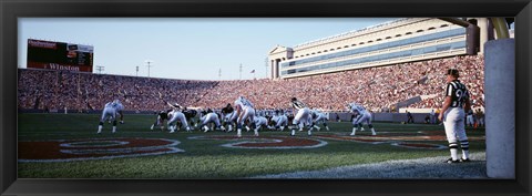 Framed Football Game, Soldier Field, Chicago, Illinois, USA Print