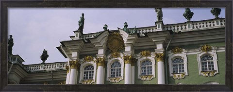 Framed Low angle view of a palace, Winter Palace, State Hermitage Museum, St. Petersburg, Russia Print