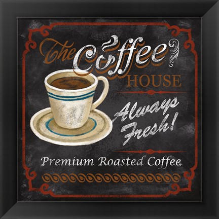 Framed Coffee House Print