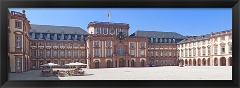 Framed Facade of the palace, Mannheim Palace, Mannheim, Baden-Wurttemberg, Germany Print