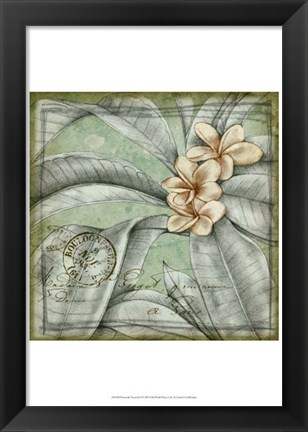 Framed Postmark Tropicals I Print