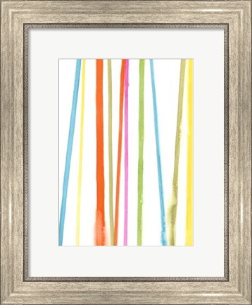 Framed Cabana Stripes II Print