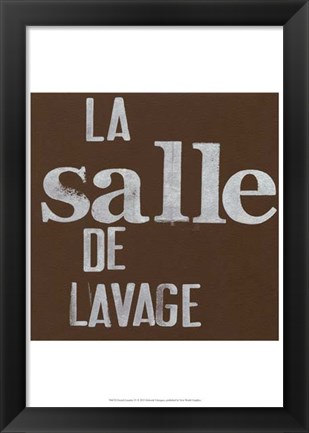 Framed French Laundry IV Print