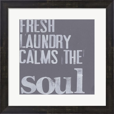 Framed Fresh Laundry II Print